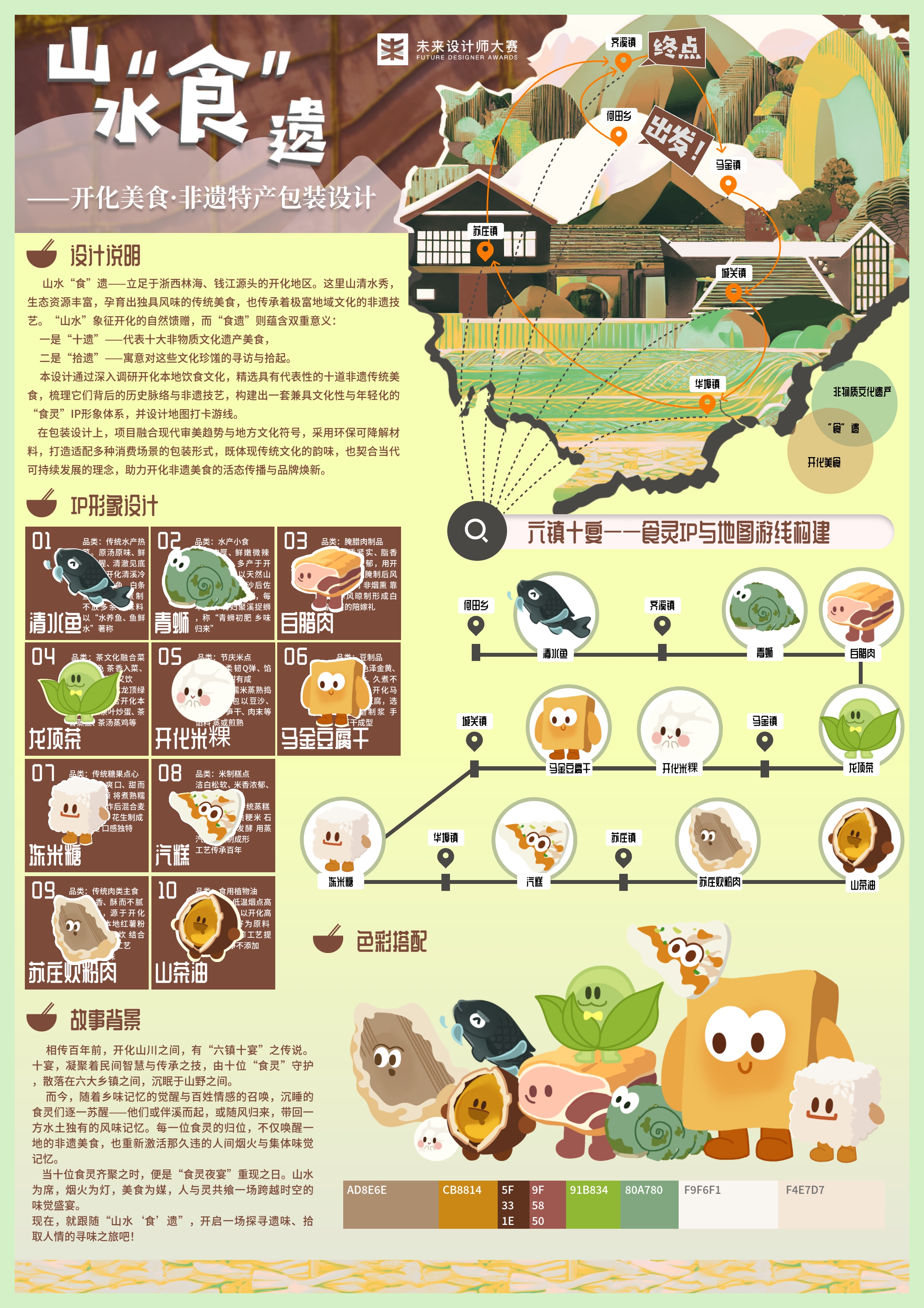 山水食遗设计说明与 IP 构建